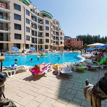 ❤kitchen & Balcony Pool View, 1 Bedroom Ap ❤tz❤ סאני ביץ'